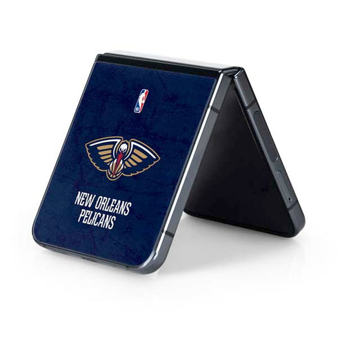 NBA New Orleans Pelicans Distressed Galaxy Z Flip5 5G Skin